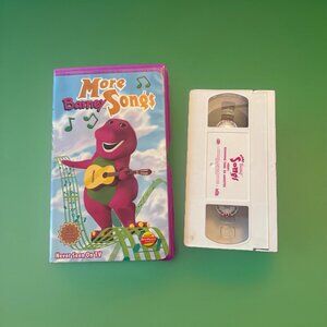 Barney: More Barney Songs (VHS, 1999) Purple Clamshell Case Lyrick Studios